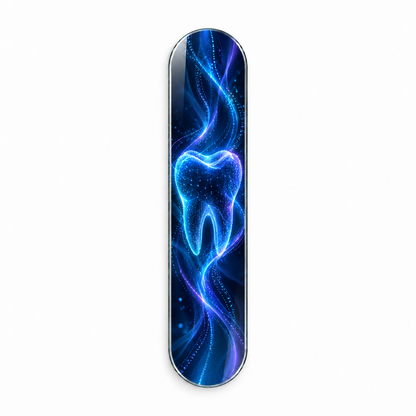 Dijital Işık Ağı Diş Dikey Skate Board Cam Tablo - beyaz vitrin
