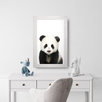 Yavru Panda Çocuk Odası Cam Tablo