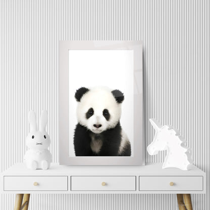 Yavru Panda Çocuk Odası Cam Tablo
