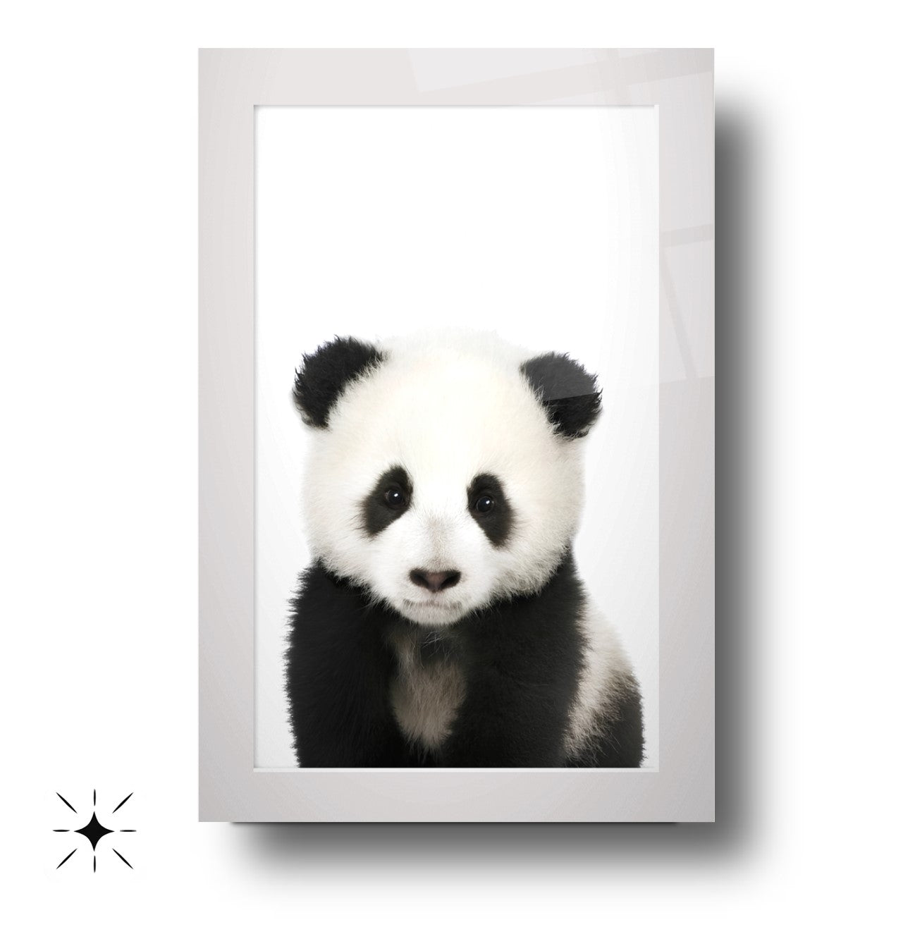 Yavru Panda Çocuk Odası Cam Tablo