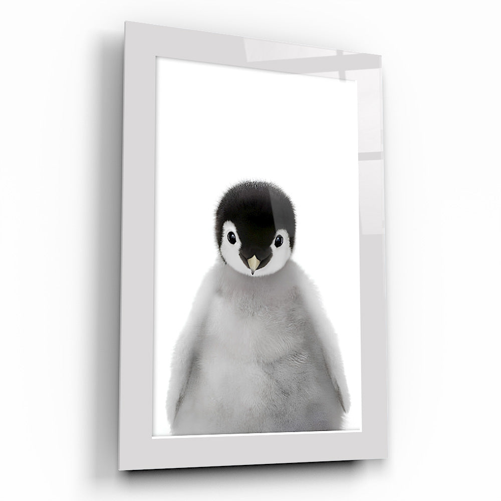 Yavru Penguen Çocuk Odası Cam Tablo