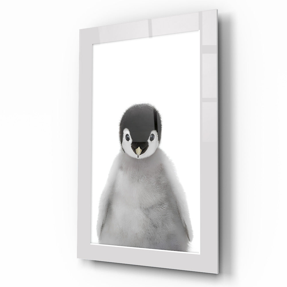 Yavru Penguen Çocuk Odası Cam Tablo