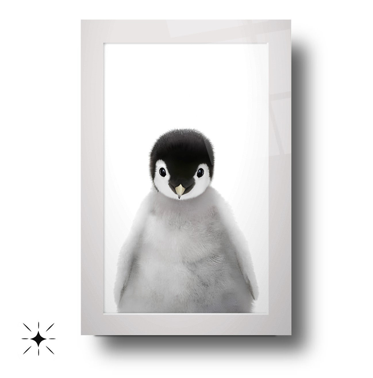 Yavru Penguen Çocuk Odası Cam Tablo