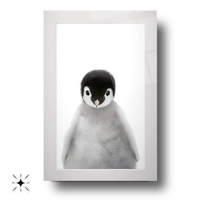 Yavru Penguen Çocuk Odası Cam Tablo
