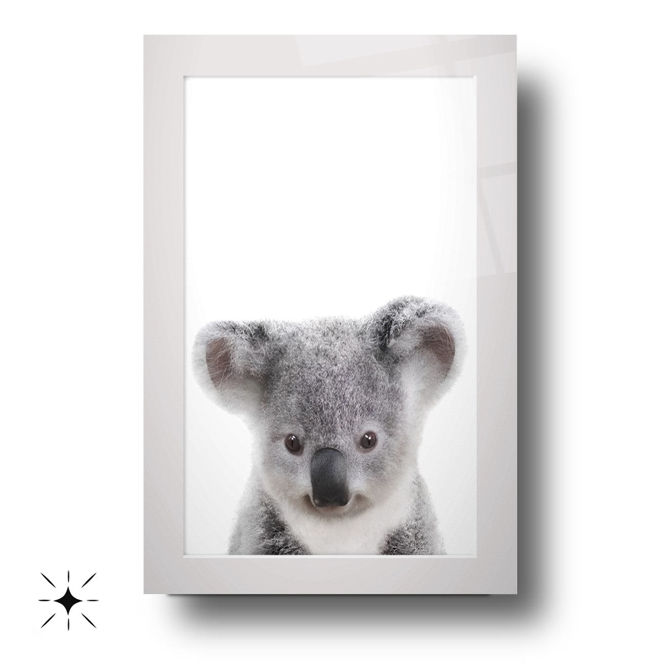 Yavru Koala Çocuk Odası Cam Tablo