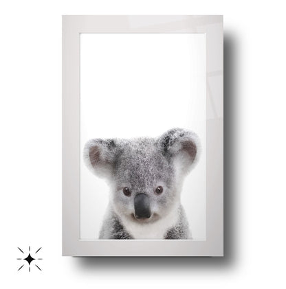 Yavru Koala Çocuk Odası Cam Tablo