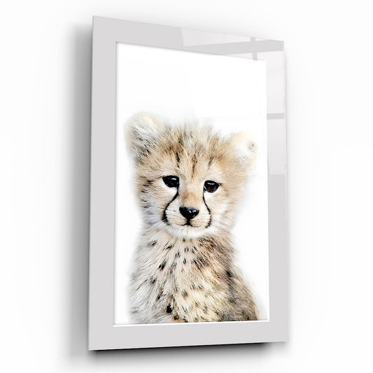 Yavru Leopar Çocuk Odası Cam Tablo
