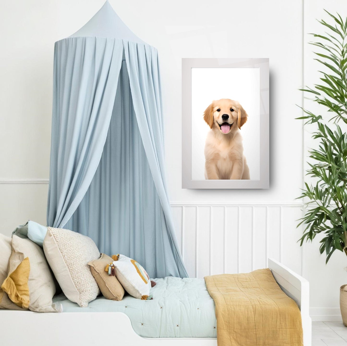 Yavru Köpek Çocuk Odası Cam Tablo