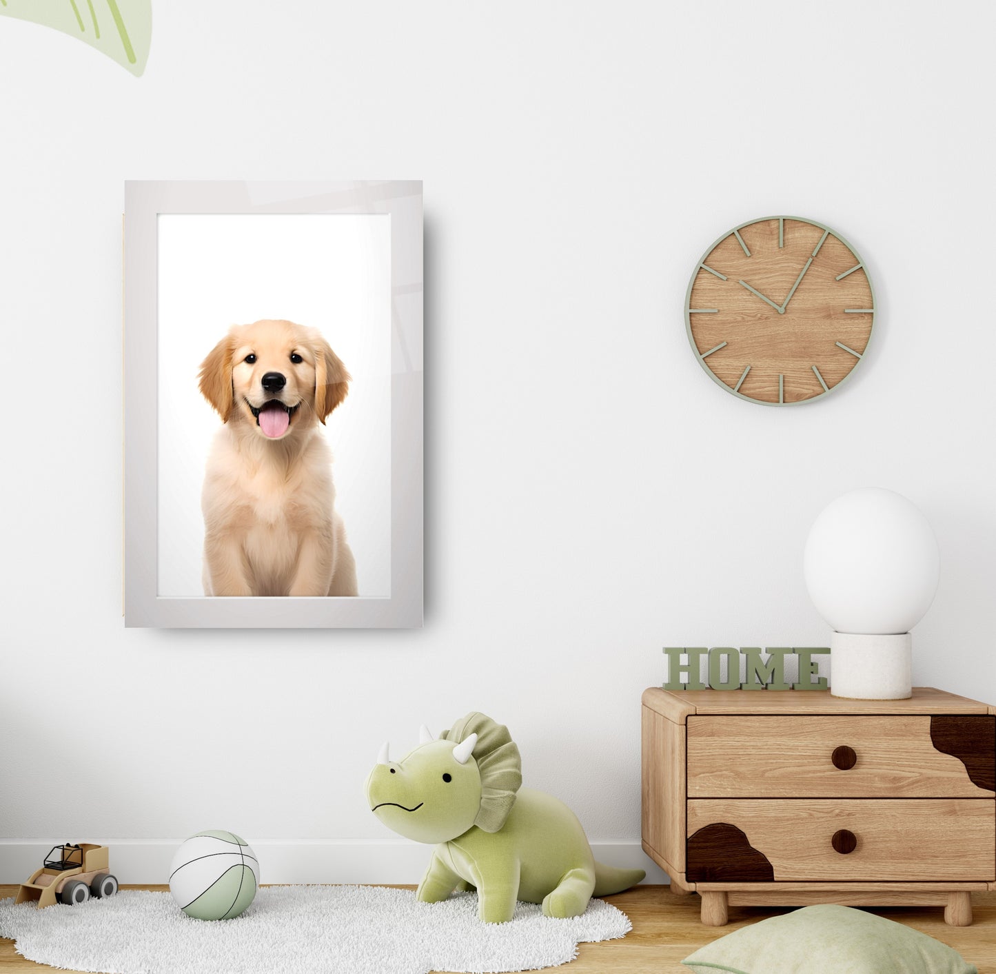 Yavru Köpek Çocuk Odası Cam Tablo