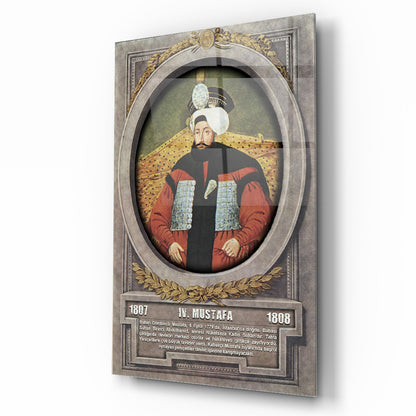 Osmanlı Padişahı 4. Mustafa Cam Tablo