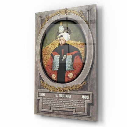 Osmanlı Padişahı 4. Mustafa Cam Tablo
