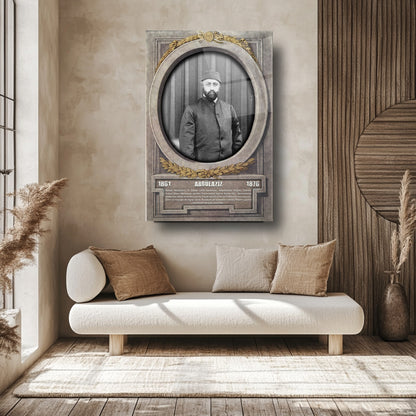 Osmanlı Padişahı Abdülaziz Cam Tablo
