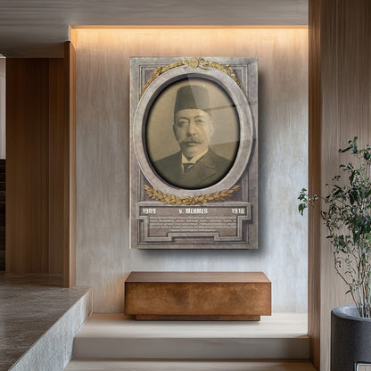 Osmanlı Padişahı 5. Mehmed Cam Tablo