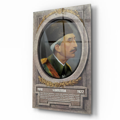 Osmanlı Padişahı Vahdettin Cam Tablo