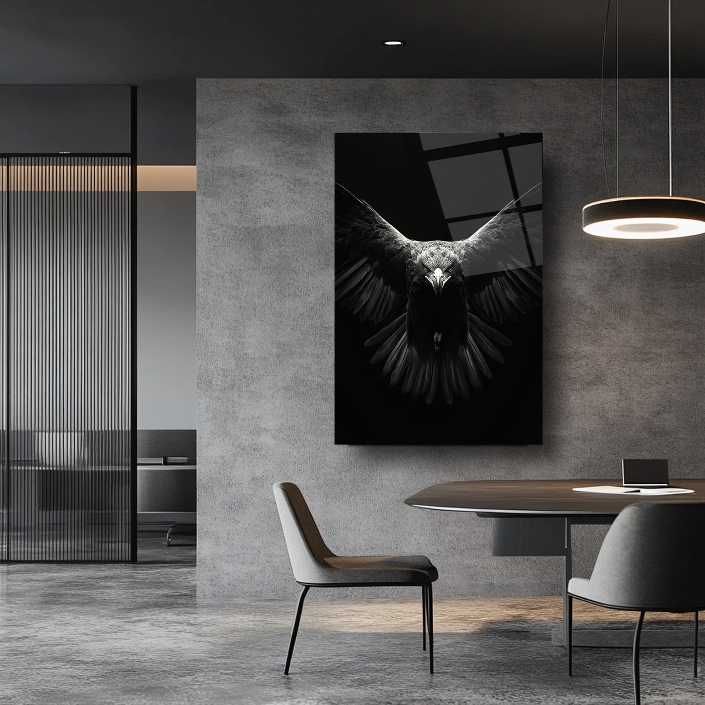 Kara Kartal Cam Tablo