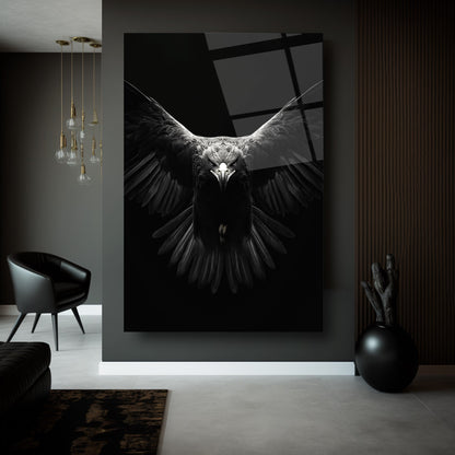 Kara Kartal Cam Tablo