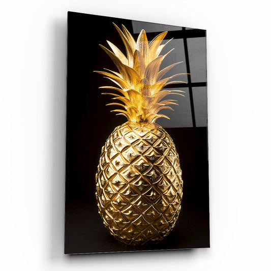 Gold Ananas Cam Tablo