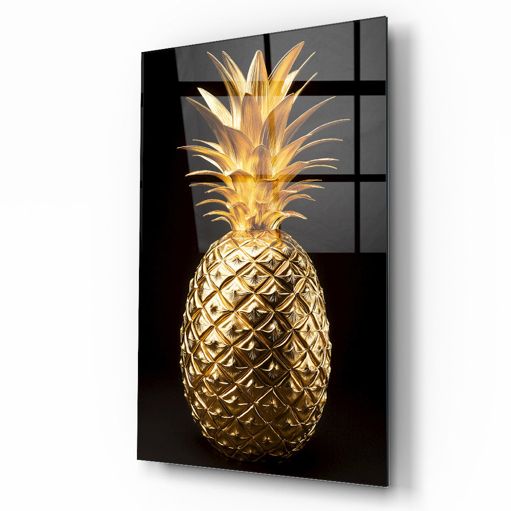 Gold Ananas Cam Tablo