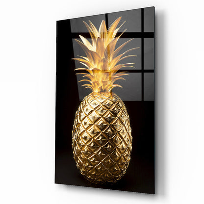 Gold Ananas Cam Tablo