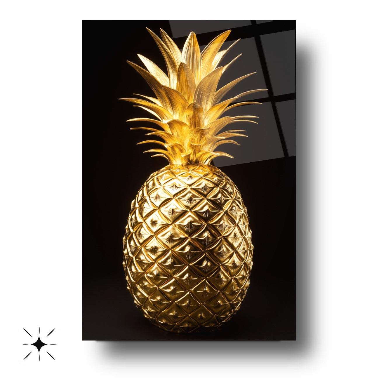 Gold Ananas Cam Tablo