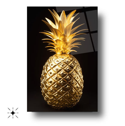 Gold Ananas Cam Tablo