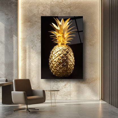 Gold Ananas Cam Tablo