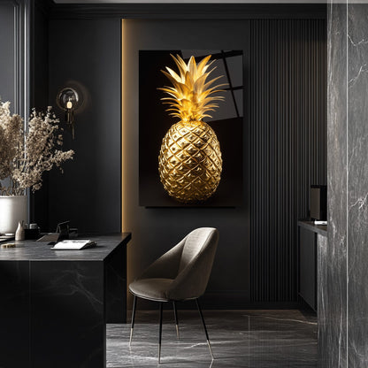 Gold Ananas Cam Tablo