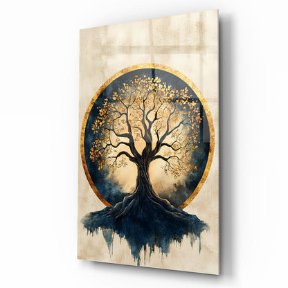 Hayat Ağacı Cam Tablo