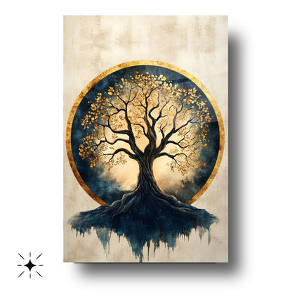 Hayat Ağacı Cam Tablo