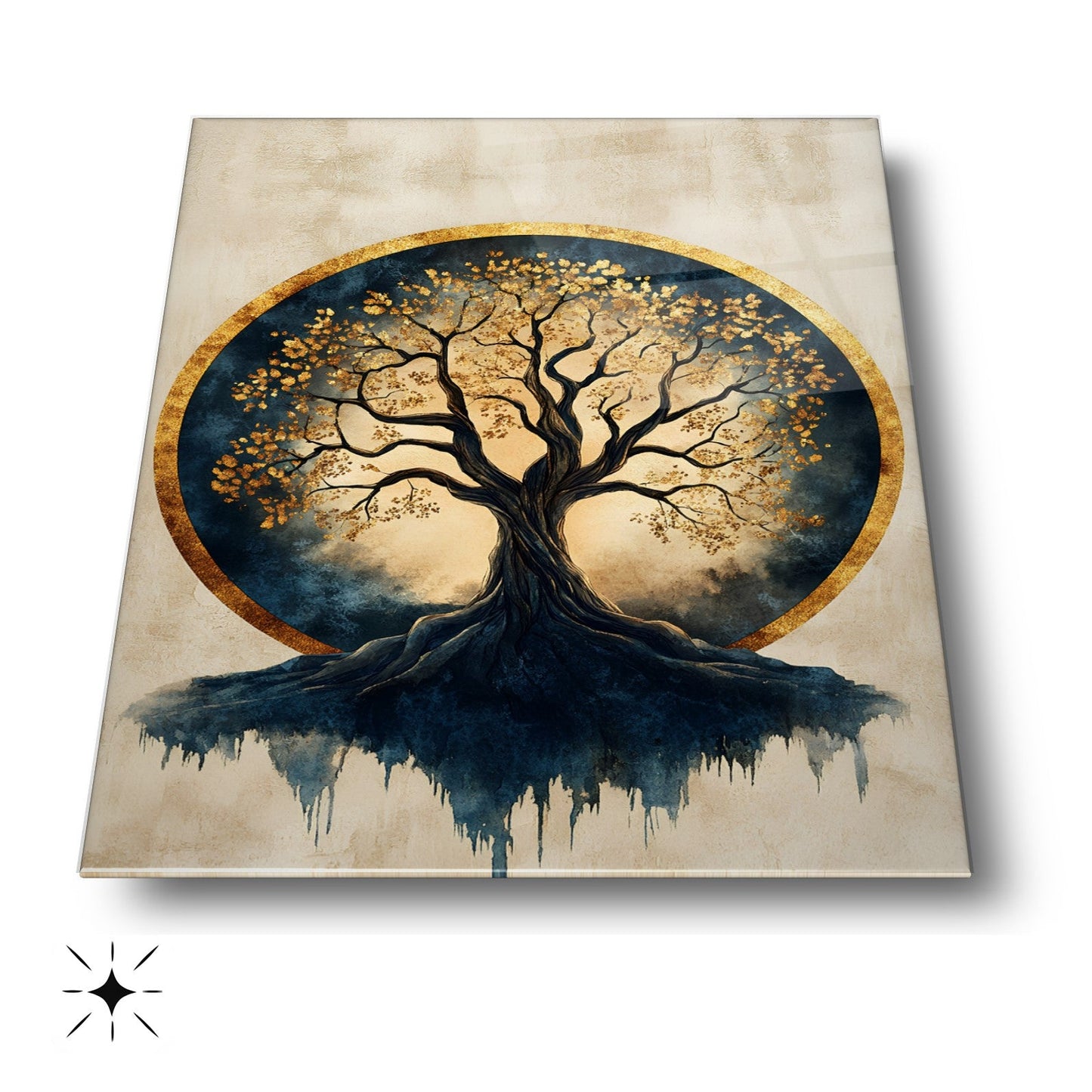 Hayat Ağacı Cam Tablo