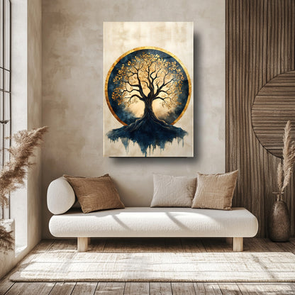 Hayat Ağacı Cam Tablo