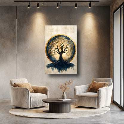 Hayat Ağacı Cam Tablo
