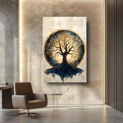Hayat Ağacı Cam Tablo