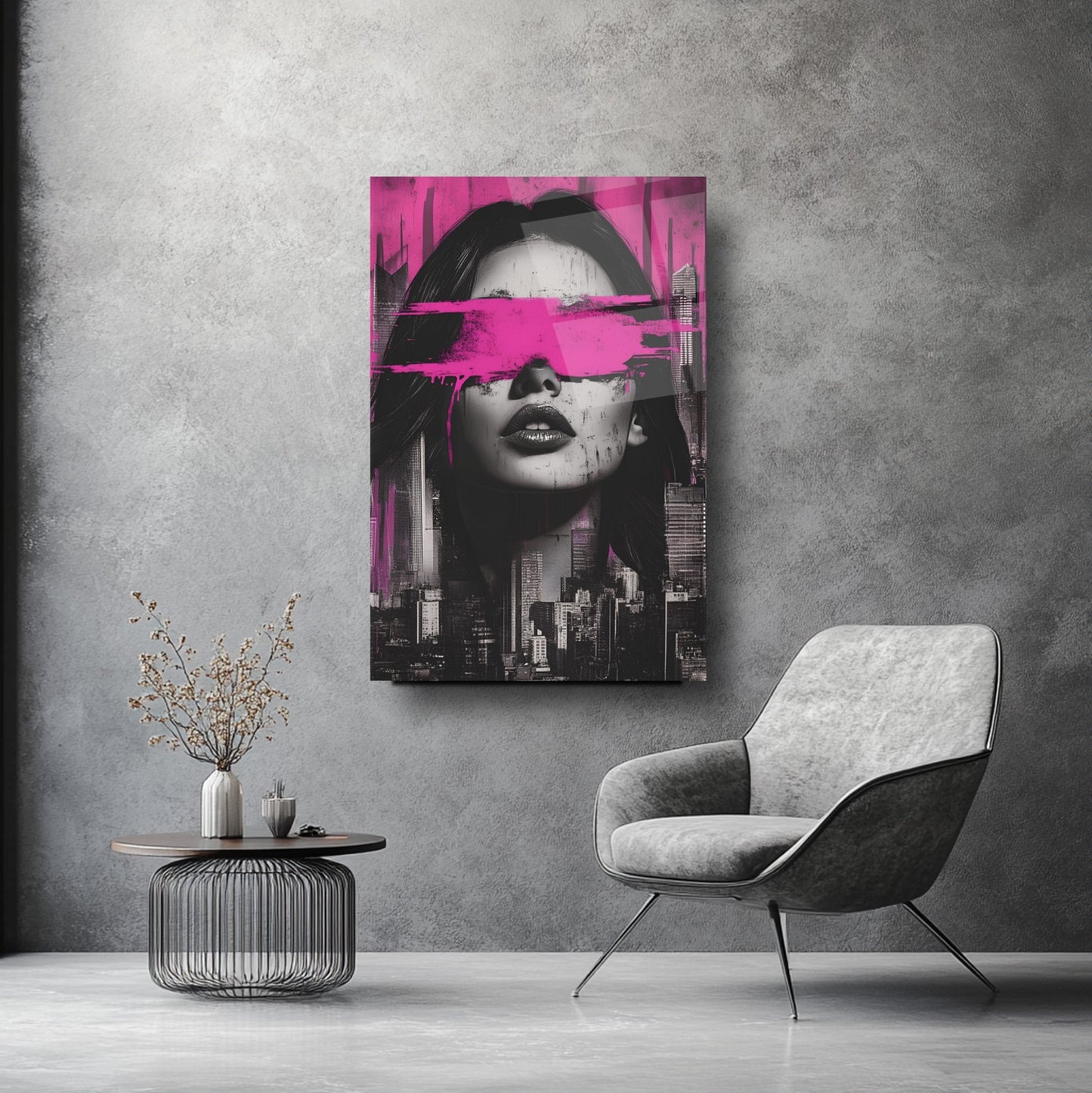 Kadın Model Cam Tablo