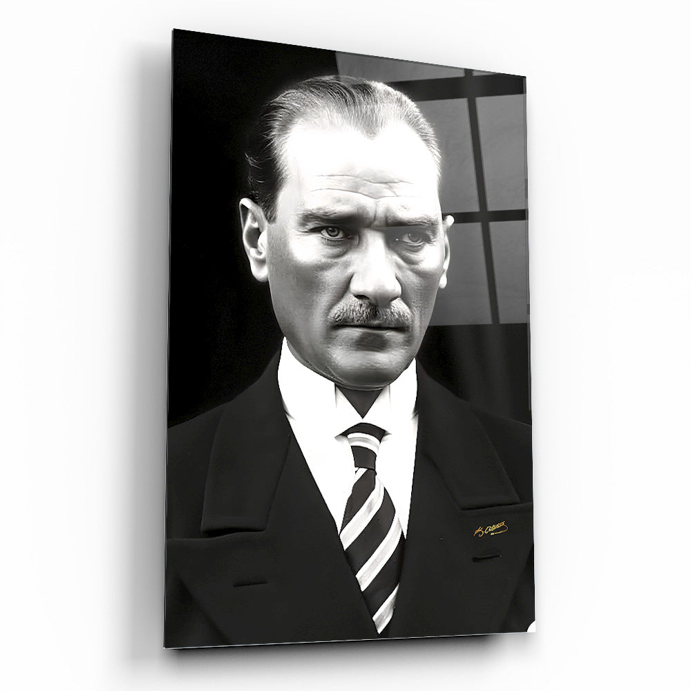 Atatürk Portresi Cam Tablo