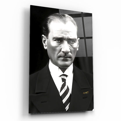 Atatürk Portresi Cam Tablo