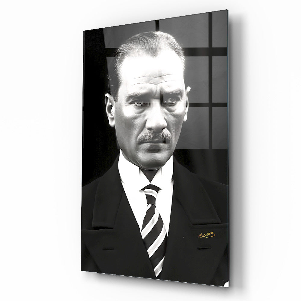 Atatürk Portresi Cam Tablo