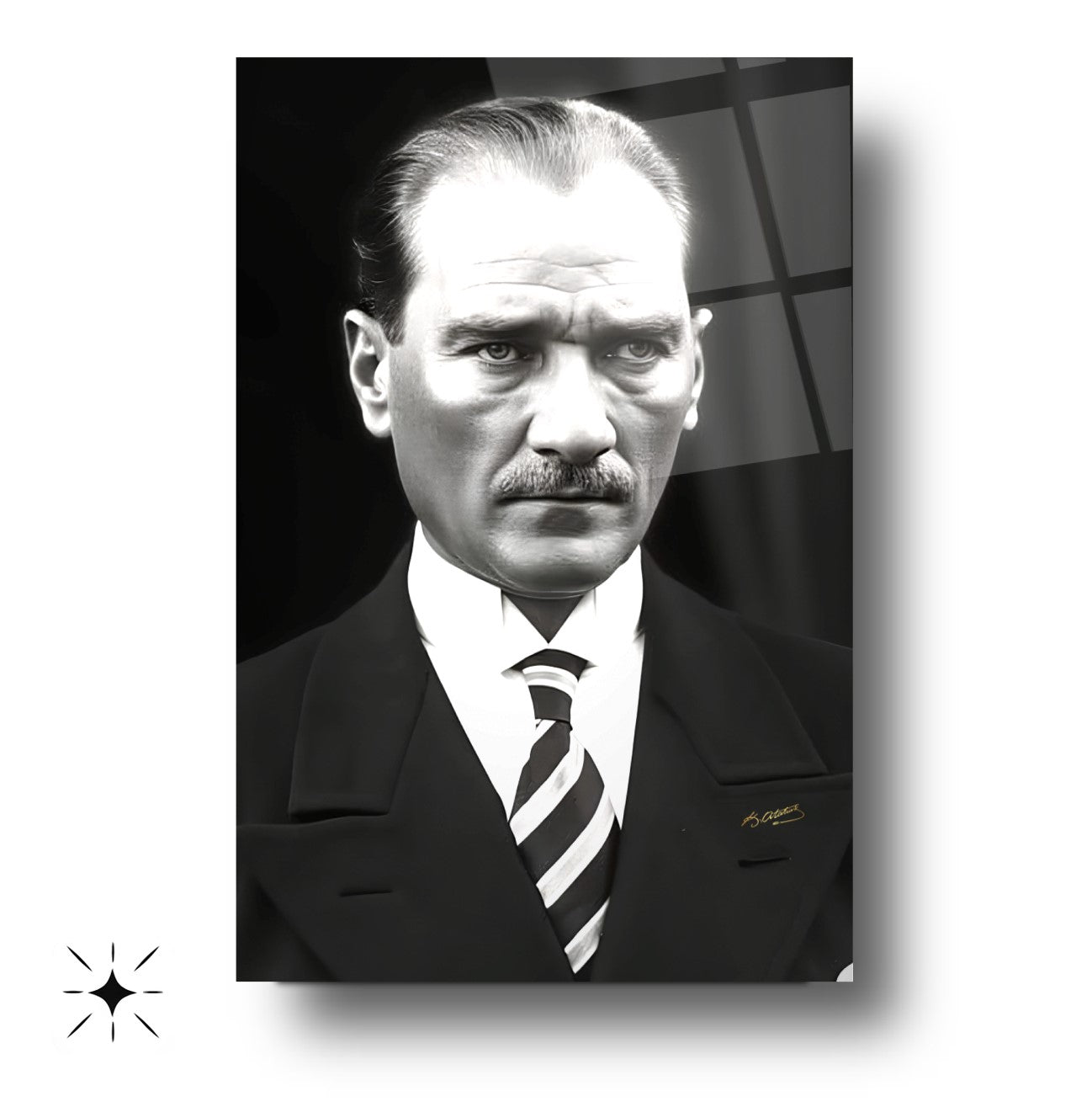 Atatürk Portresi Cam Tablo