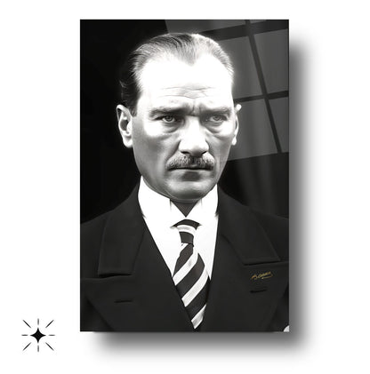 Atatürk Portresi Cam Tablo