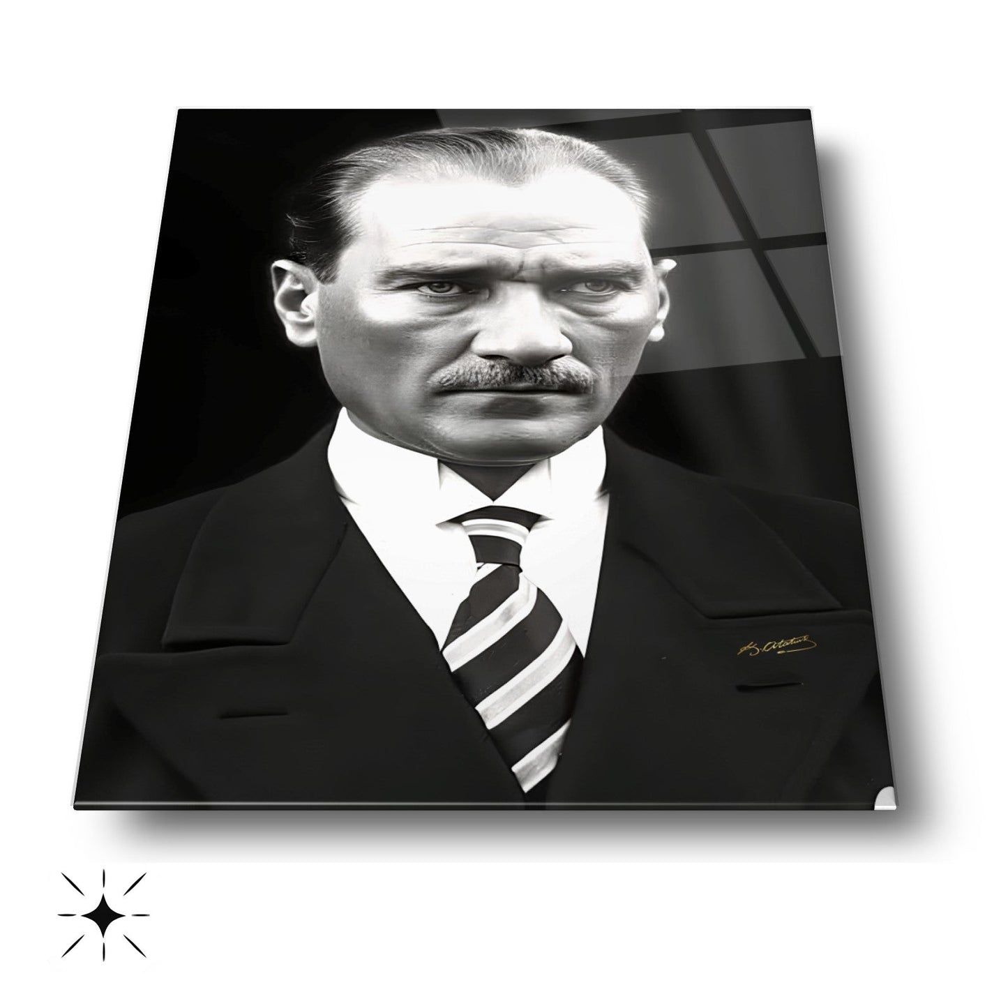Atatürk Portresi Cam Tablo