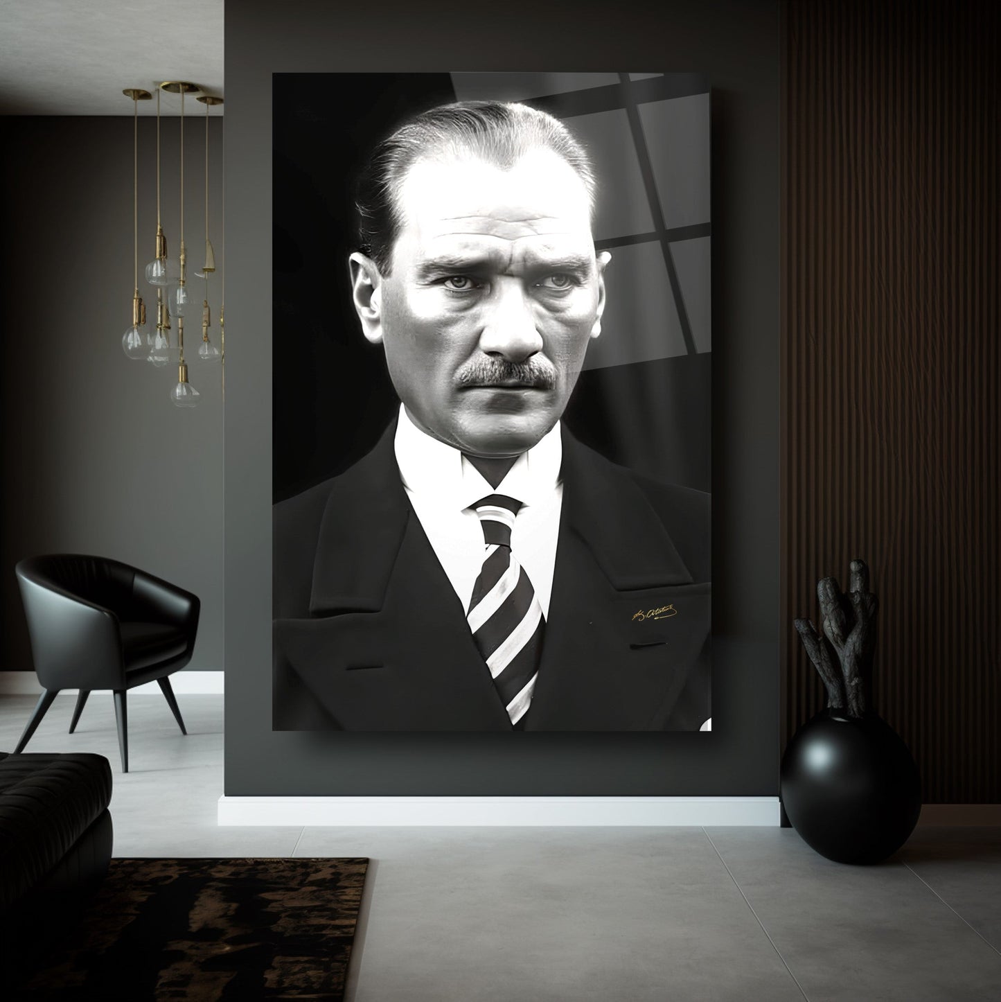 Atatürk Portresi Cam Tablo