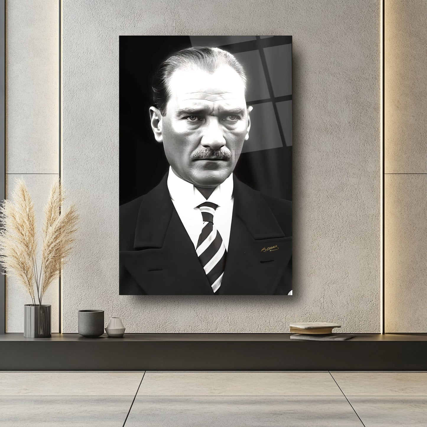Atatürk Portresi Cam Tablo
