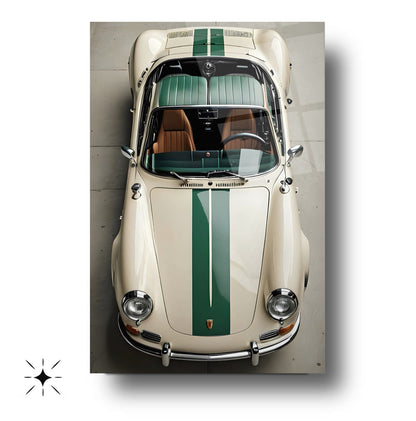 Spor Araba Cam Tablo