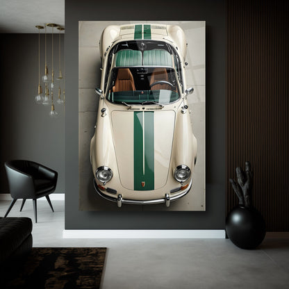 Spor Araba Cam Tablo