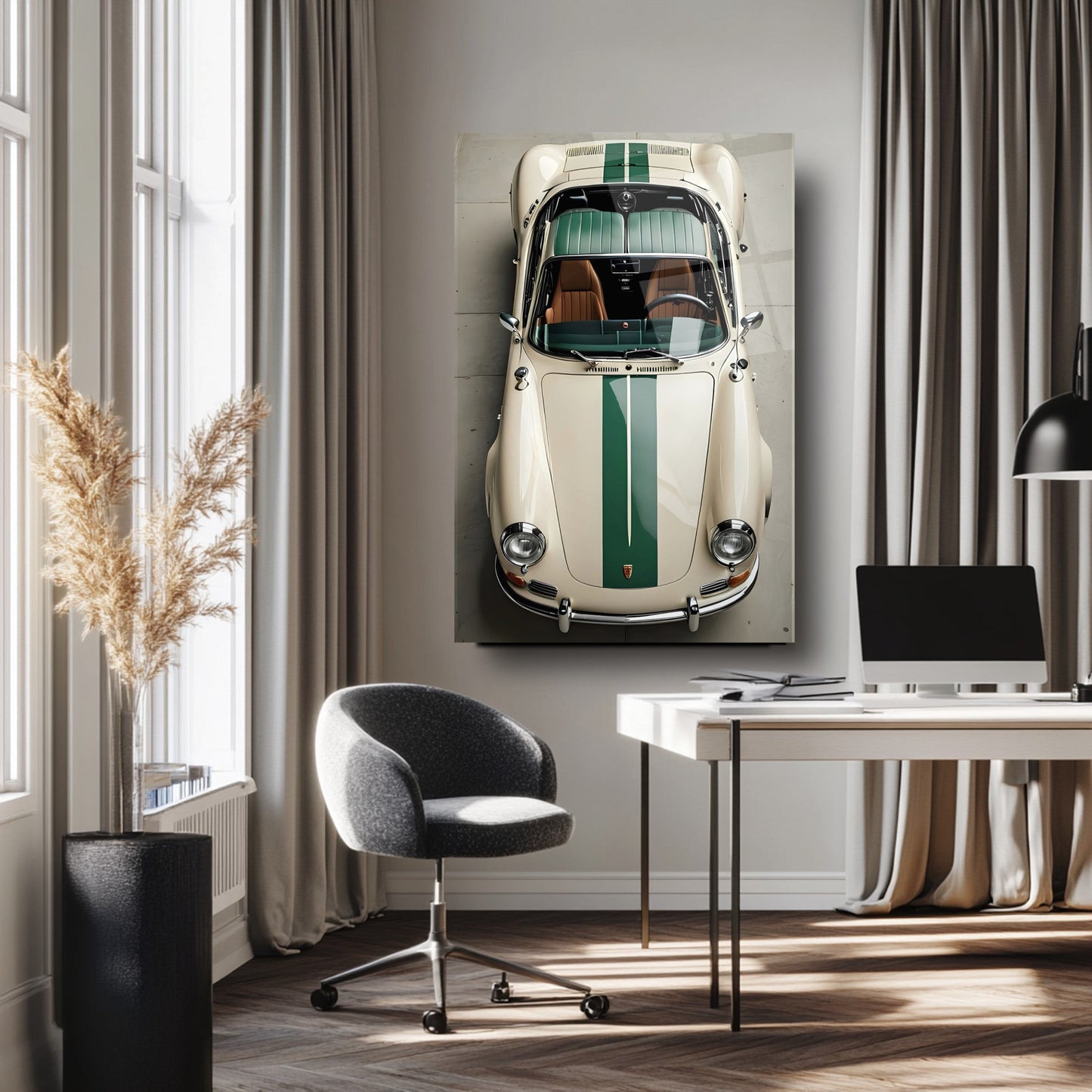 Spor Araba Cam Tablo