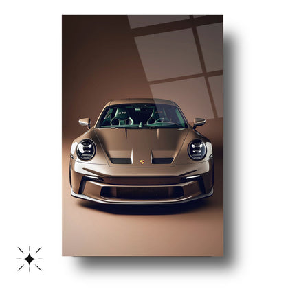 Spor Araba Cam Tablo