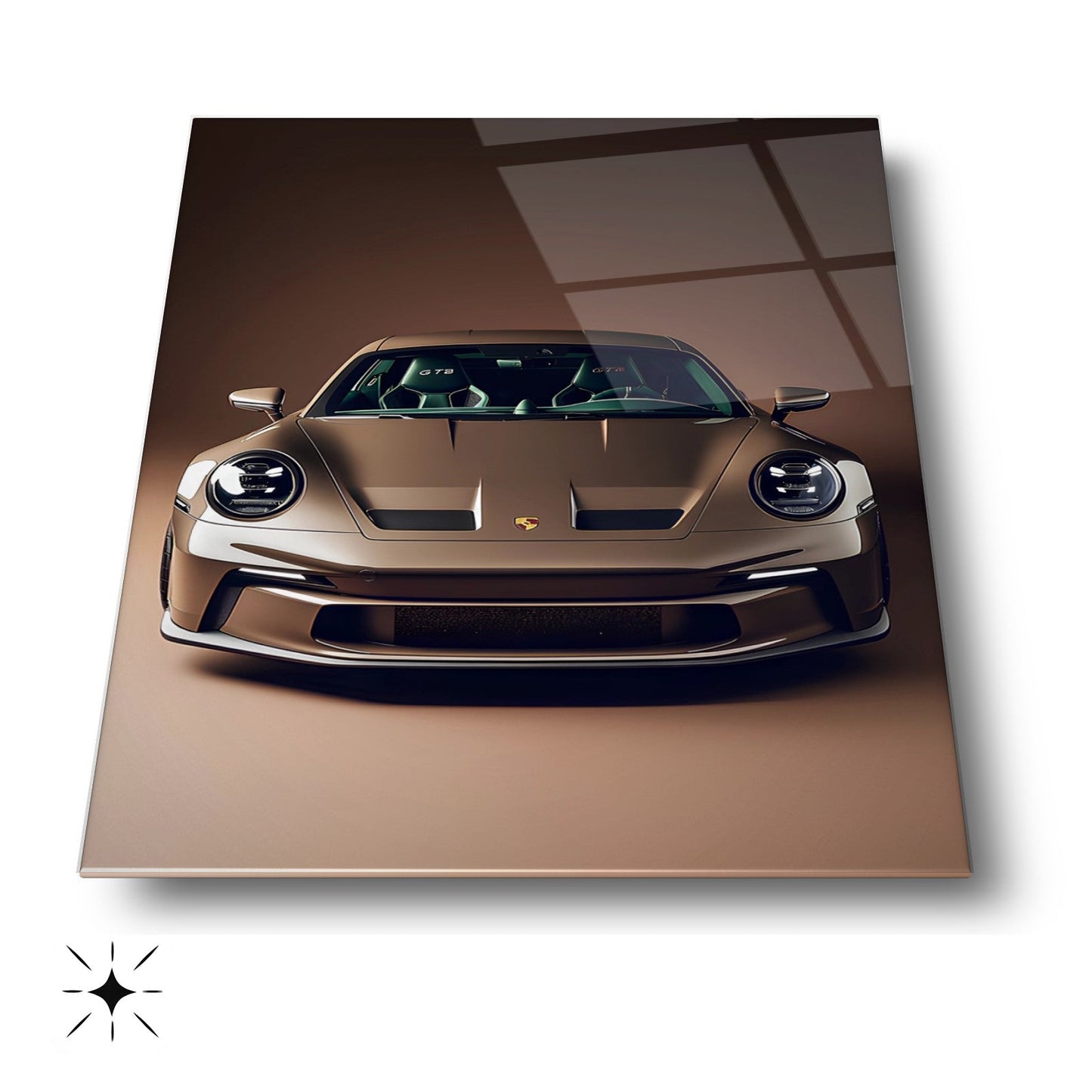 Spor Araba Cam Tablo