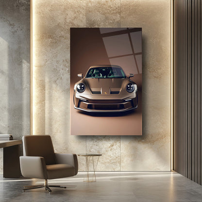 Spor Araba Cam Tablo