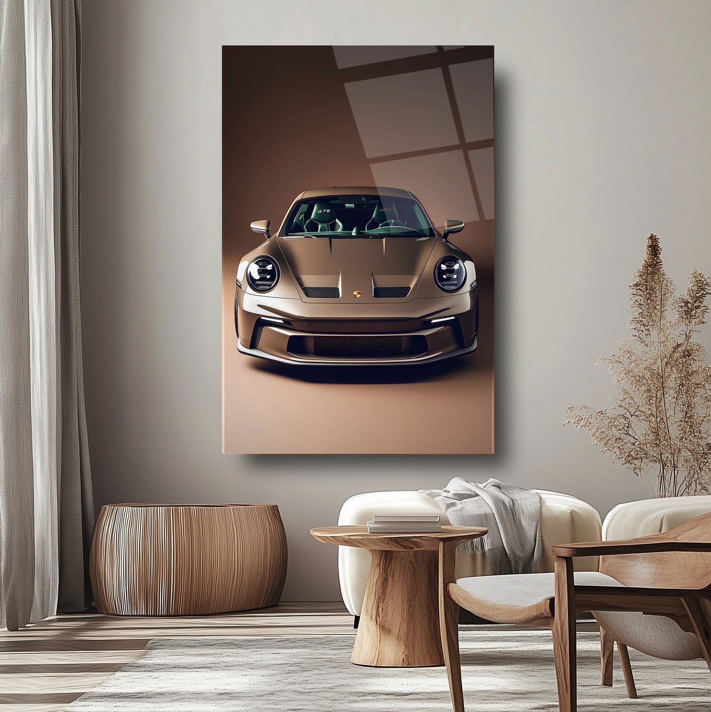 Spor Araba Cam Tablo