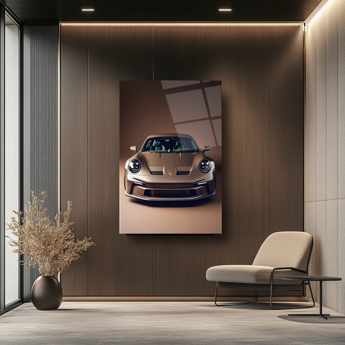 Spor Araba Cam Tablo